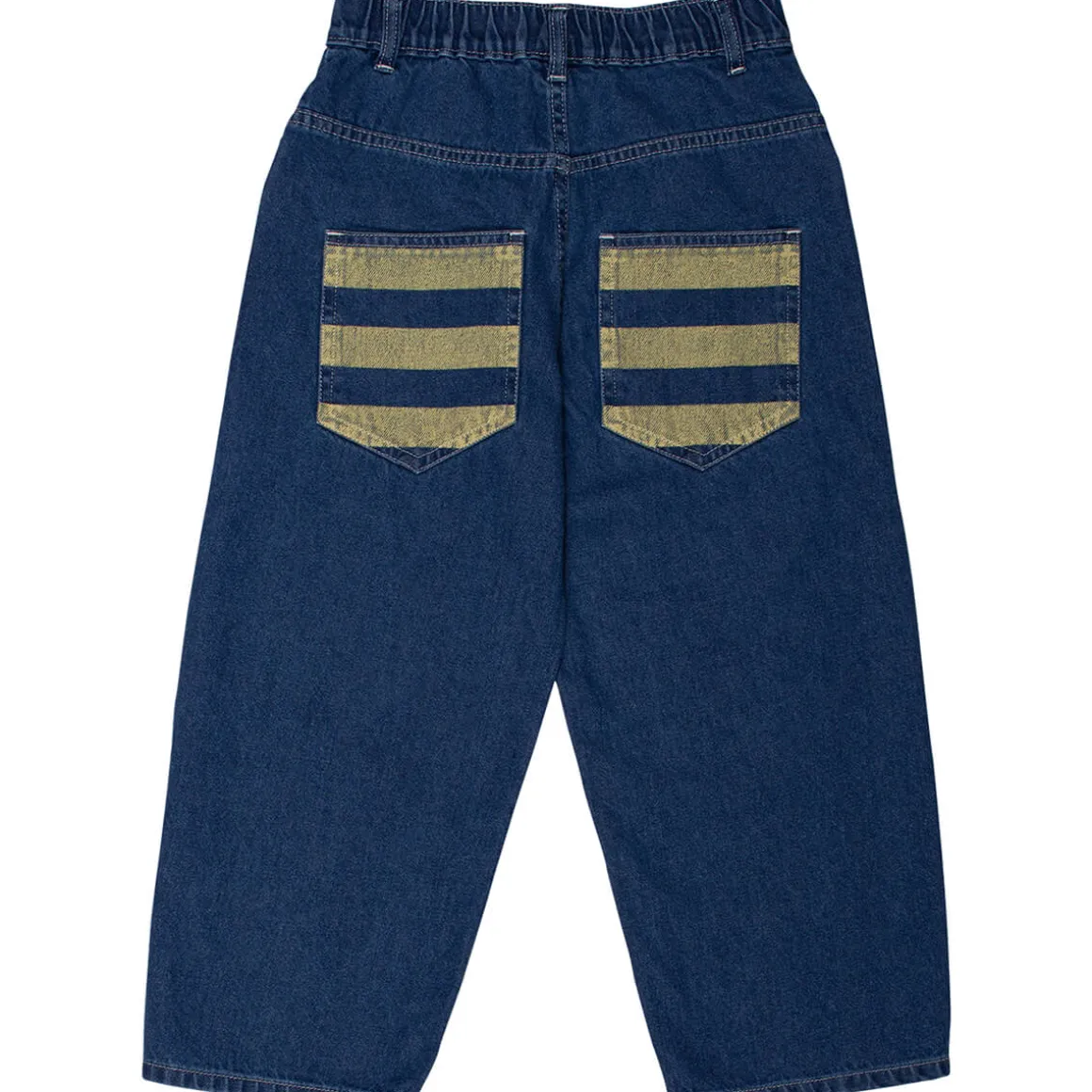 Stripes Pocket Jean in Light Indigo by Wynken