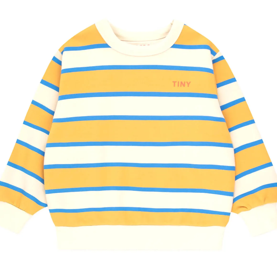Stripes Sweatshirt in Vanilla / Mustard by Tinycottons