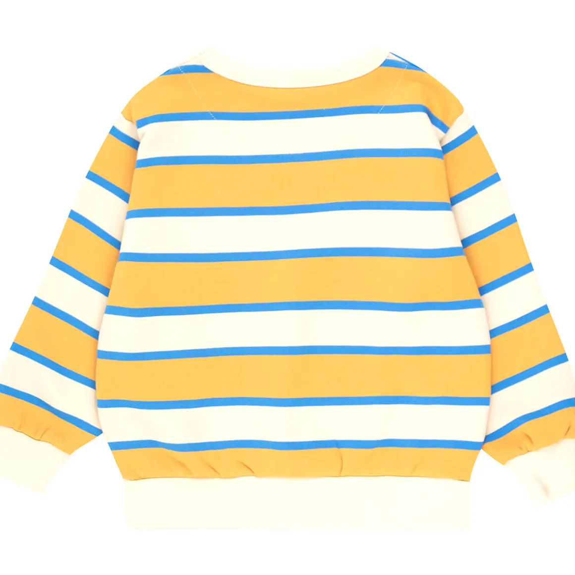Stripes Sweatshirt in Vanilla / Mustard by Tinycottons