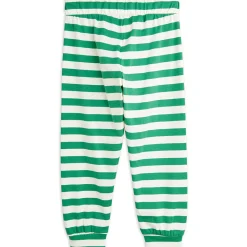 Stripe Trousers in Green by Mini Rodini