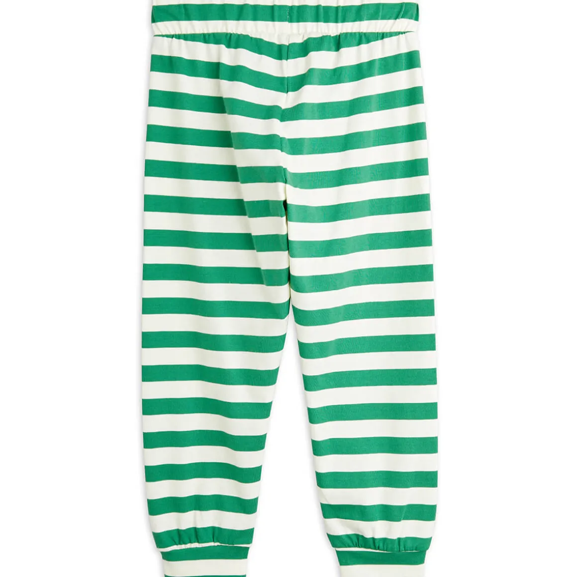 Stripe Trousers in Green by Mini Rodini