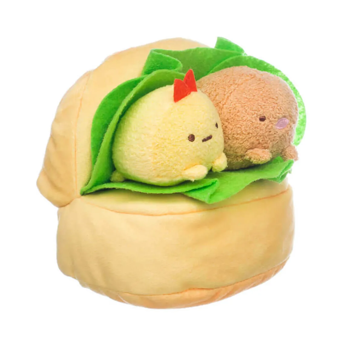 Sumikko Gurashi Tonkatsu And Ebi Sandwich Plush by San-X