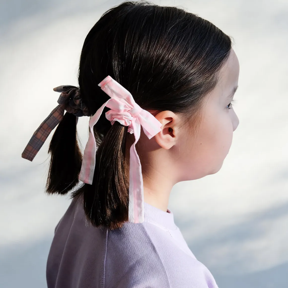 Summer Stripes Bow Scrunchies by Mimi & Lula