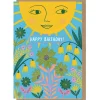 Sun And Flowers Birthday Greetings Card by Bonbi Forest for Earlybird Designs