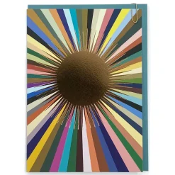 Sunburst Greetings Card in Radar Glen Design by Pavilion Cards