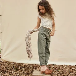 Sundae Tee in Horse Print Morel by Soor Ploom - Last Ones In Stock - 10-12 Years
