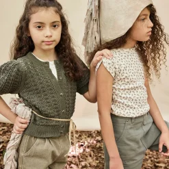 Sundae Tee in Horse Print Morel by Soor Ploom - Last Ones In Stock - 10-12 Years