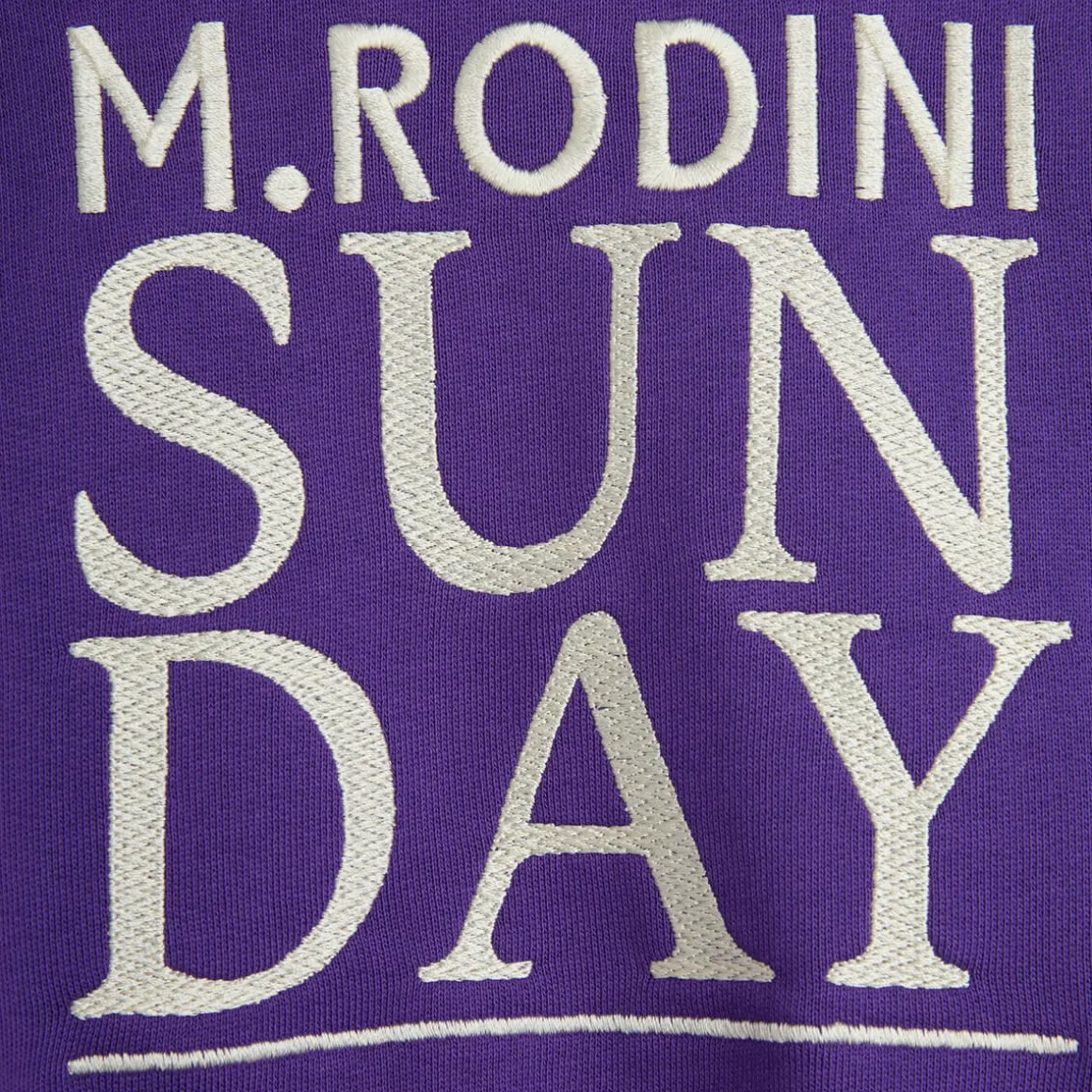 Sunday Embroidered Sweatshirt in Purple by Mini Rodini