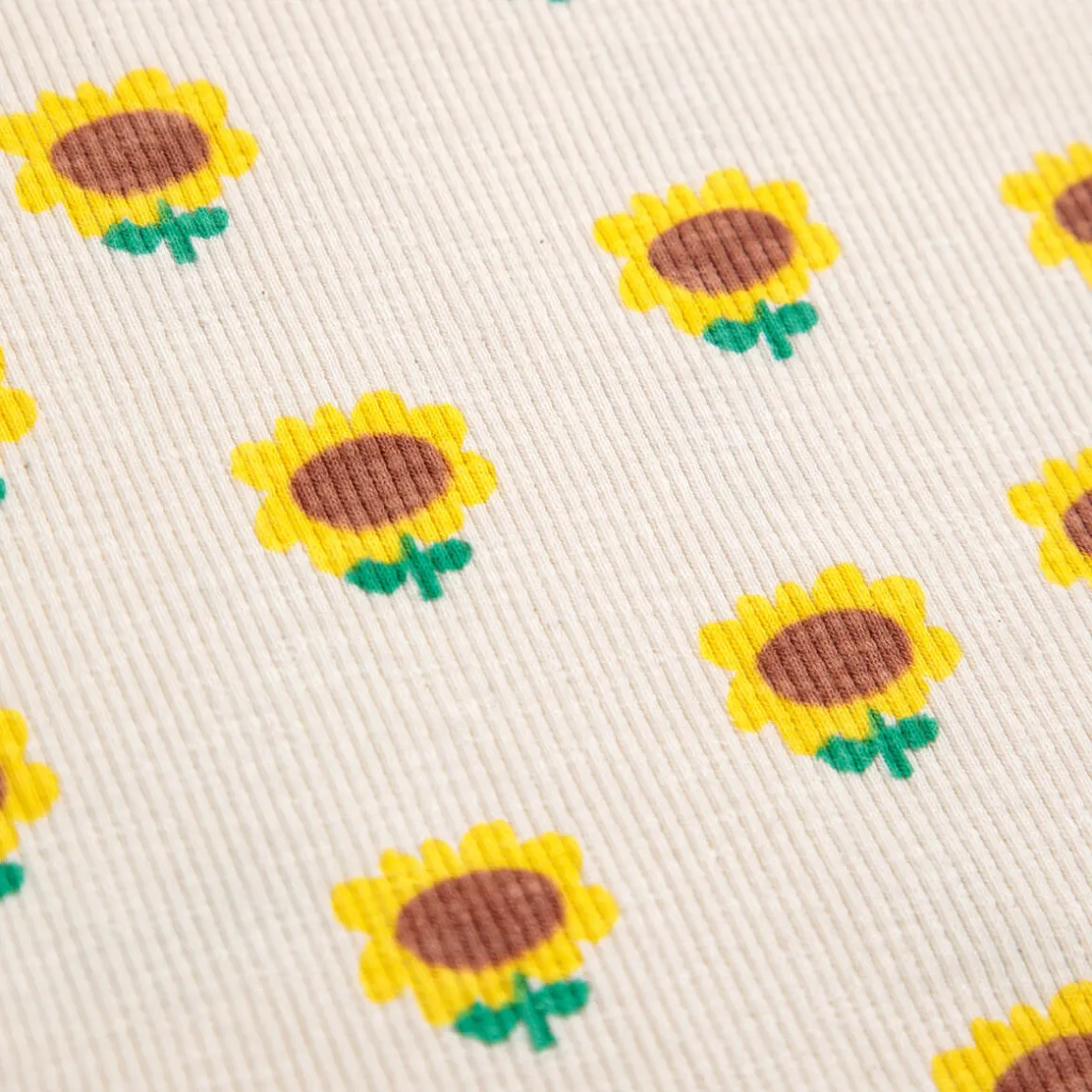 Sunflower All Over Balloon Sleeve Baby T-Shirt by Bobo Choses