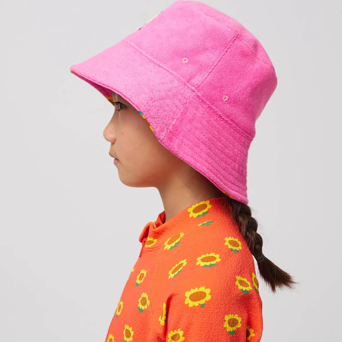Sunflower All Over Reversible Hat by Bobo Choses