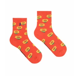 Sunflower All Over Short Socks by Bobo Choses