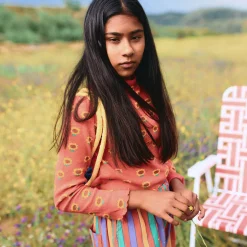 Sunflower All Over Turtleneck T-Shirt by Bobo Choses