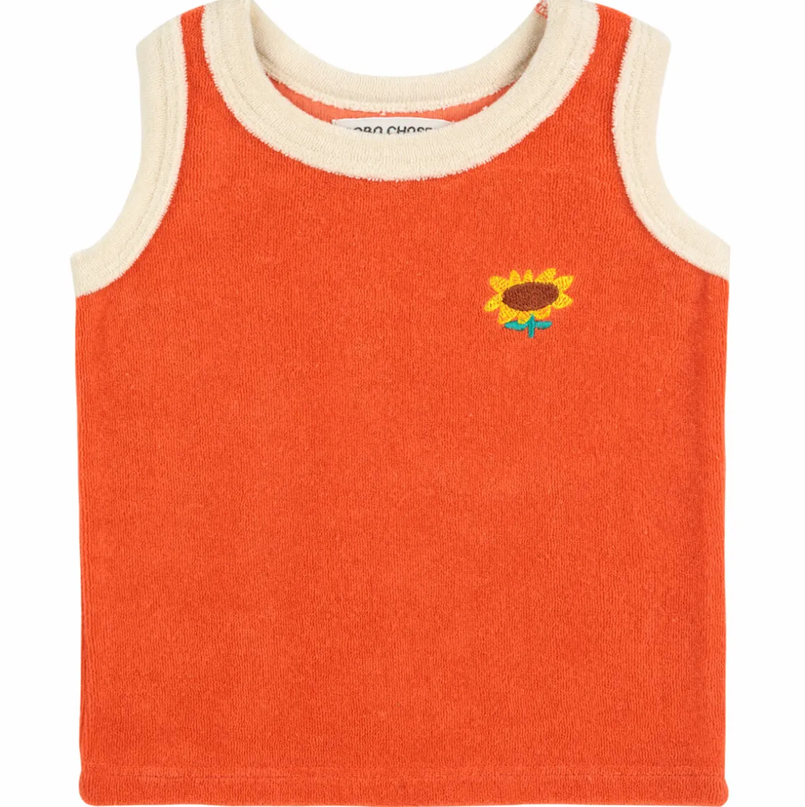 Sunflower Terry Tank Baby T-Shirt by Bobo Choses