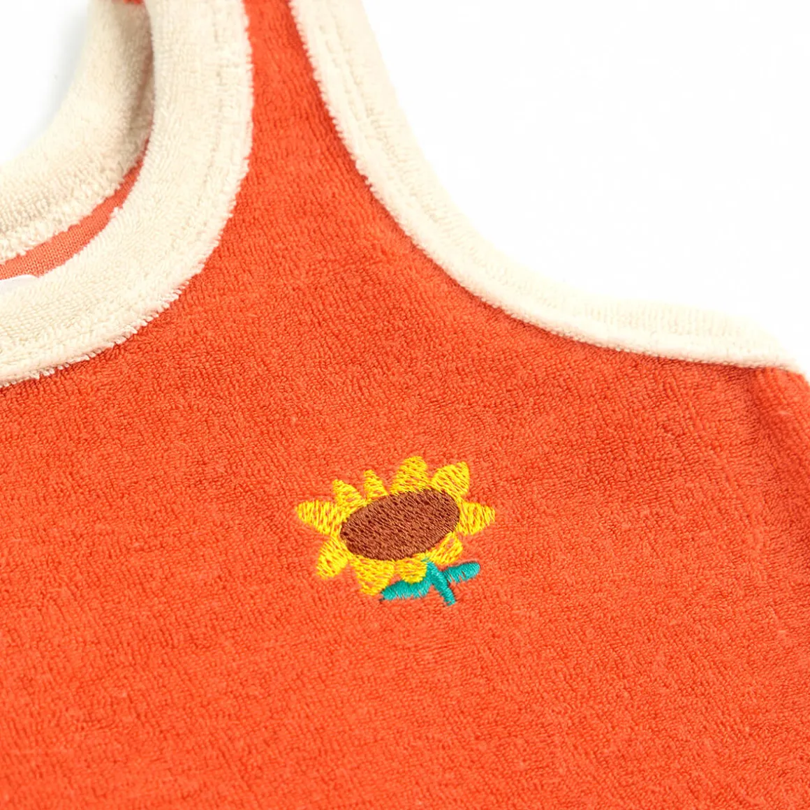 Sunflower Terry Tank Baby T-Shirt by Bobo Choses