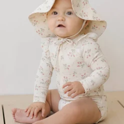 Sun Hat in Strawberries by Quincy Mae