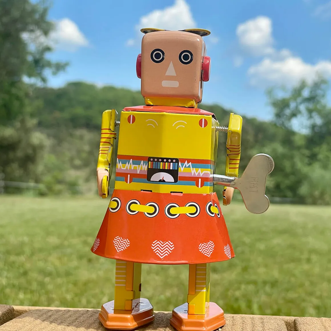 Sunset Bot Wind Up Tin Robot (Limited Edition) by Mr & Mrs Tin