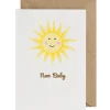 Sunshine New Baby Greetings Card by Petra Boase