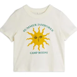 Sun Tee in Off White by Mini Rodini