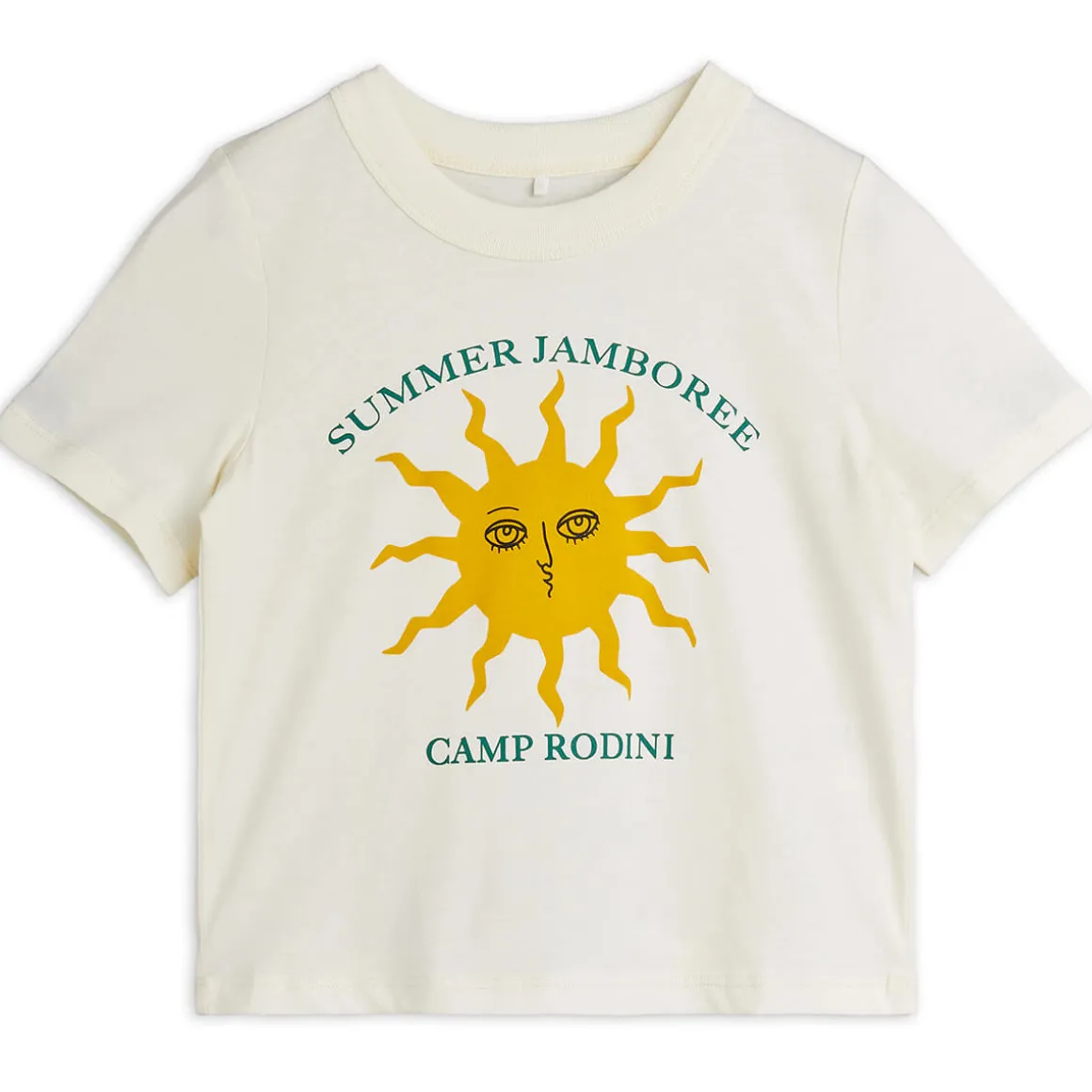 Sun Tee in Off White by Mini Rodini