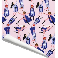 Superheroes Gift Wrap By Carolyn Suzuki for 1973
