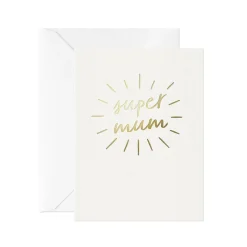 Super Mum Mini Greetings Card by Leah Quinn for Card Nest