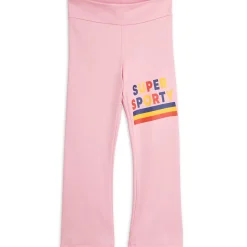 Super Sporty Quickdry Flared Leggings in Pink by Mini Rodini - Last One In Stock - 92/98 (2-3 Years)