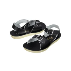 Surfer Sandals in Black by Salt-Water