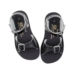 Surfer Sandals in Black by Salt-Water