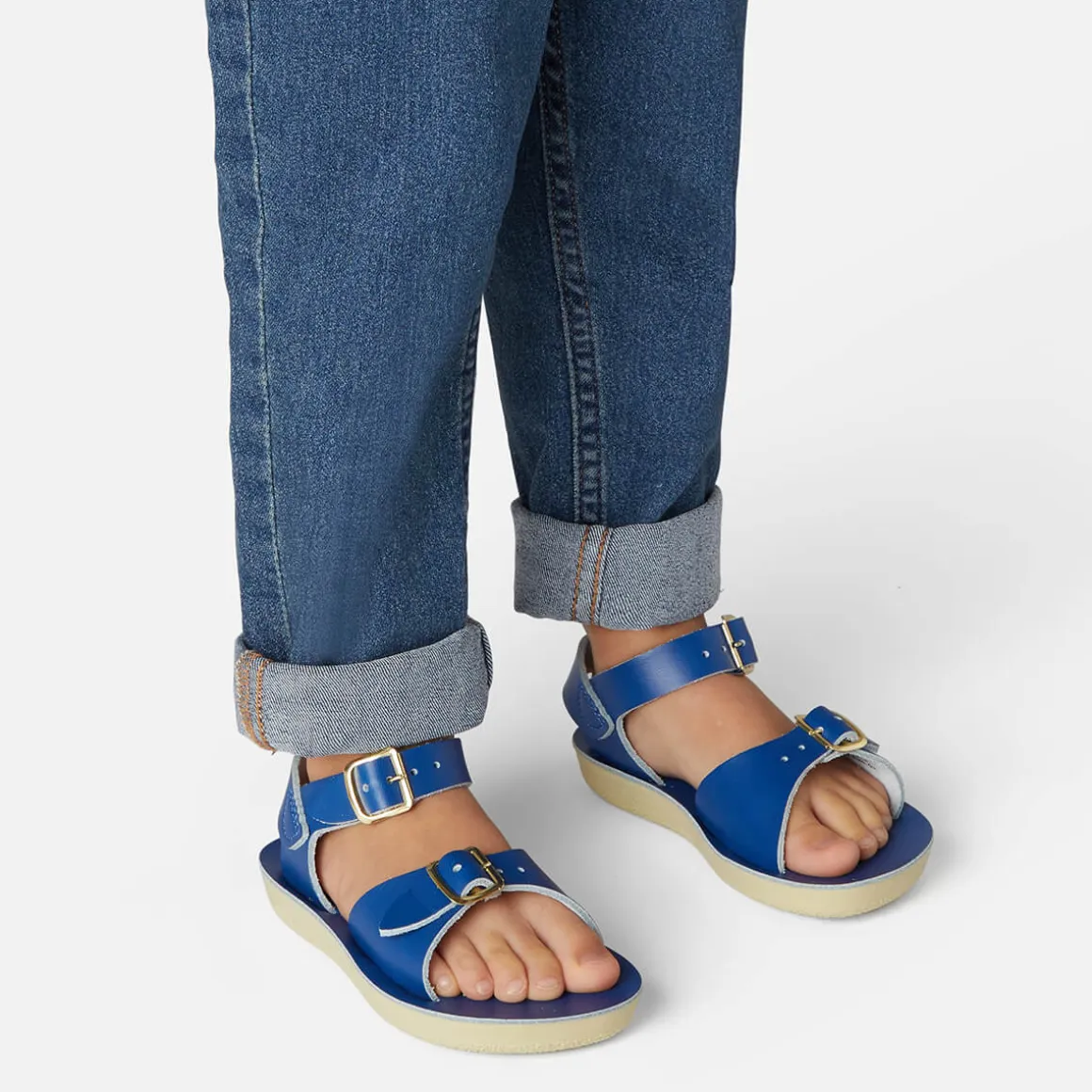 Surfer Sandals in Cobalt by Salt-Water