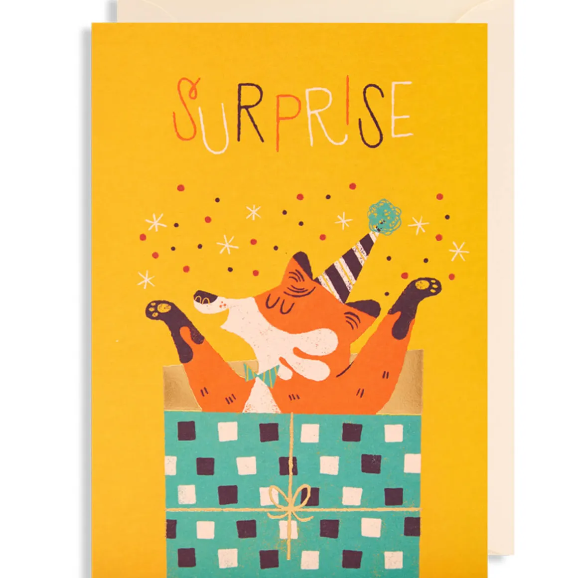 Surprise Greetings Card by Lydia Nichols for Lagom Design