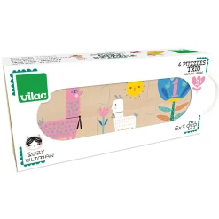 Suzy Ulman Mum and Baby Trio Jigsaw Puzzles by Vilac (6x3pcs)