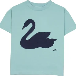 Swan Tee in Sea Green by Wynken - Last Ones In Stock - 2-4 Years