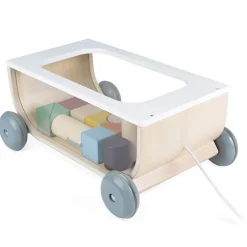 Sweet Cocoon Cart with Blocks by Janod