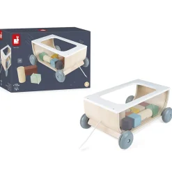 Sweet Cocoon Cart with Blocks by Janod