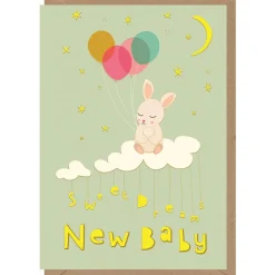 Sweet Dreams New Baby Greetings Card by Elena Essex for Earlybird Designs