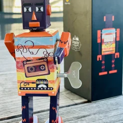 Tape Bot Wind Up Tin Robot (Limited Edition) by Mr & Mrs Tin
