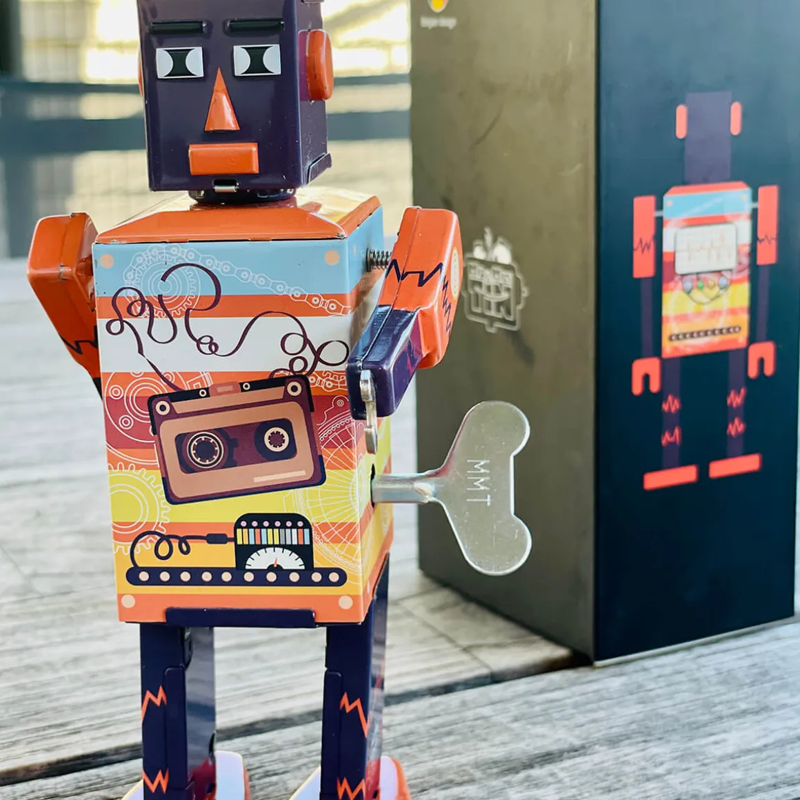 Tape Bot Wind Up Tin Robot (Limited Edition) by Mr & Mrs Tin