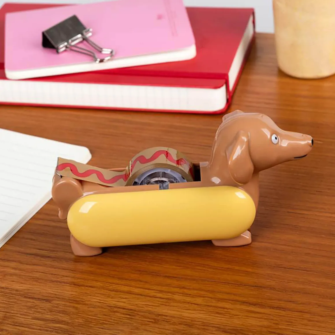 Tape Dispenser Hot Dog (with roll of tape) by Rex London