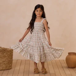 Taylor Dress in Garden Grid by Rylee & Cru