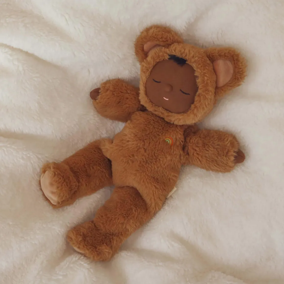 Teddy Mini Cozy Dinkums Doll by Olli Ella