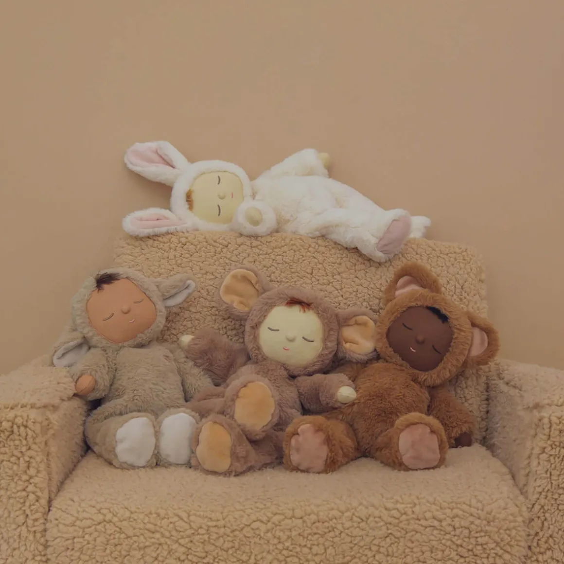 Teddy Mini Cozy Dinkums Doll by Olli Ella