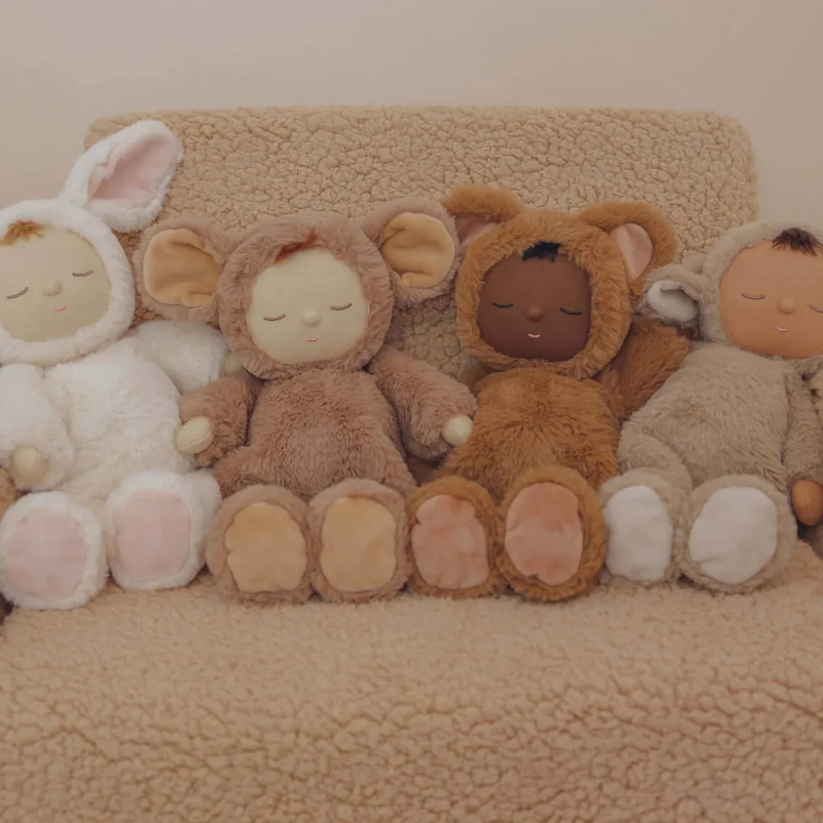 Teddy Mini Cozy Dinkums Doll by Olli Ella