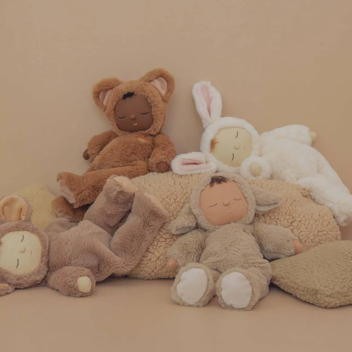 Teddy Mini Cozy Dinkums Doll by Olli Ella
