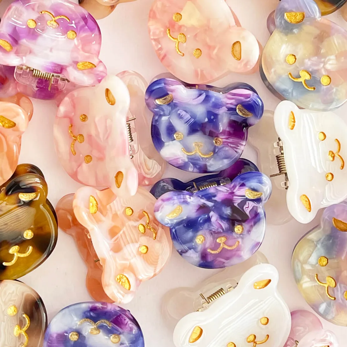 Teddy Mini Hair Claw in Various Colours by Hello Sakura