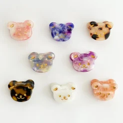 Teddy Mini Hair Claw in Various Colours by Hello Sakura
