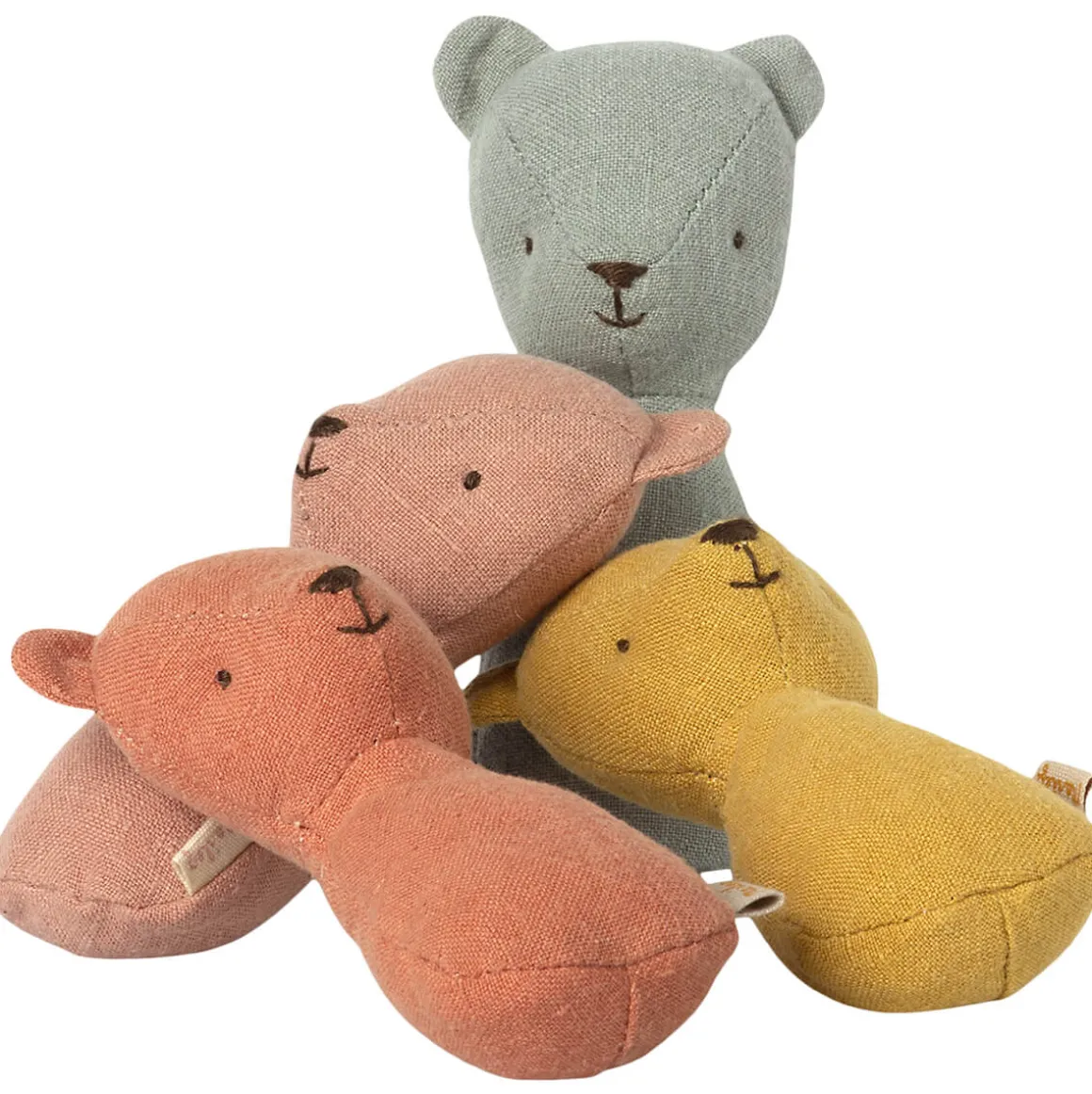 Teddy Rattle in Dusty Yellow by Maileg