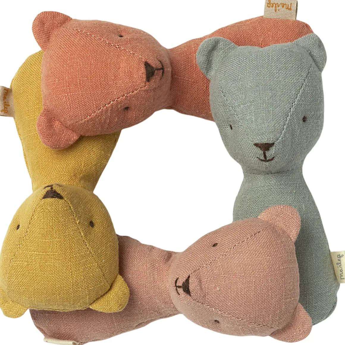 Teddy Rattle in Old Rose by Maileg