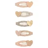 Teeny Heart Mini Clic Clac Hair Clips in Pink Multi by Mimi & Lula