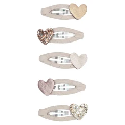 Teeny Heart Mini Clic Clac Hair Clips by Mimi & Lula