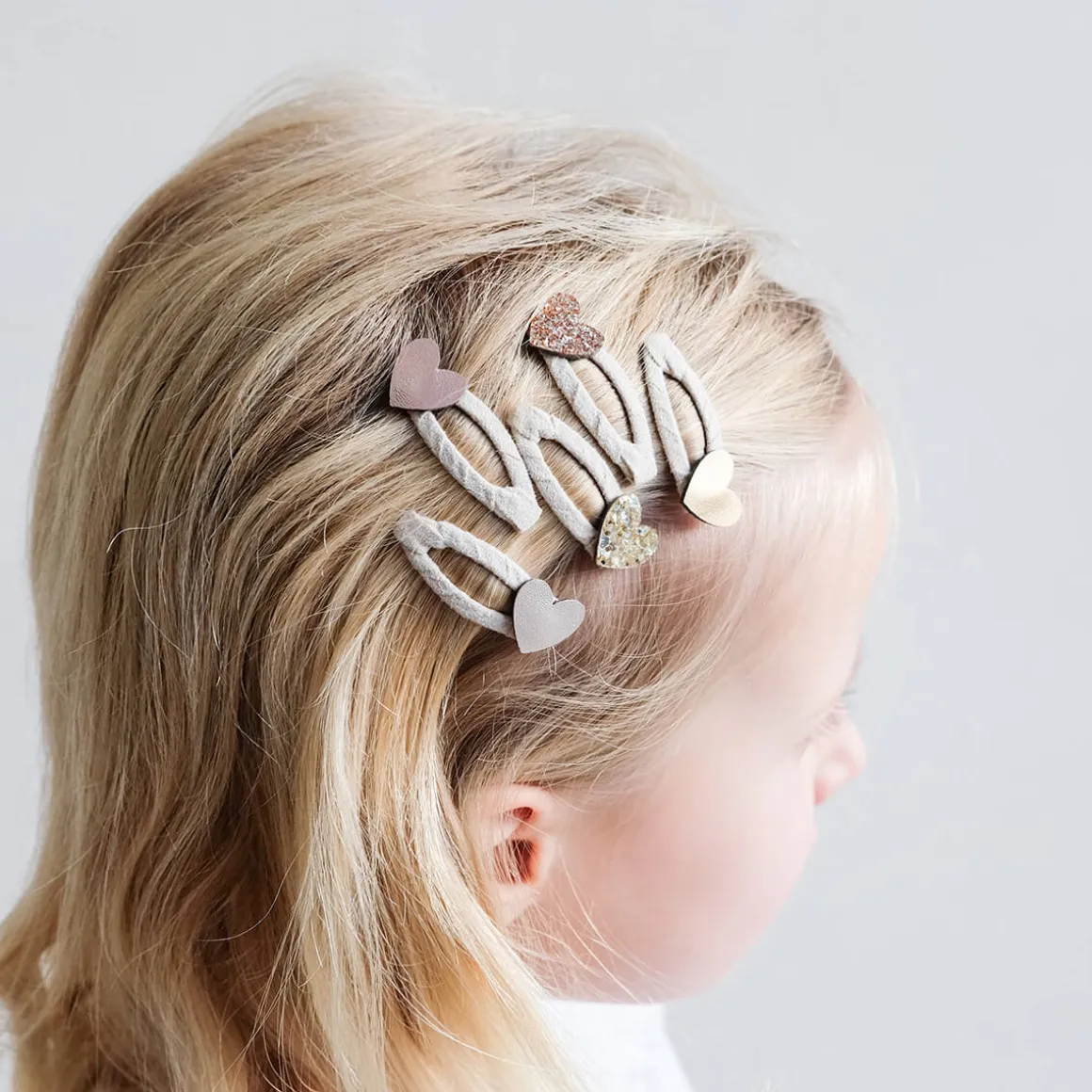 Teeny Heart Mini Clic Clac Hair Clips by Mimi & Lula